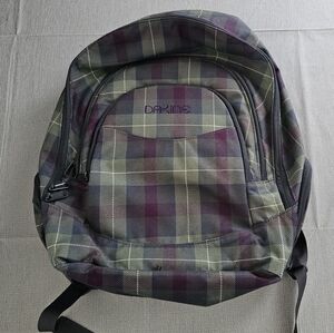 Dakine Prom Everyday School Use Backpack Green Purple Blue Plaid